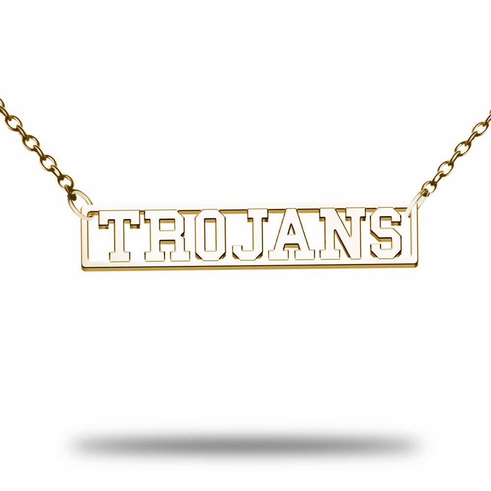Usc Trojan Bar Necklace