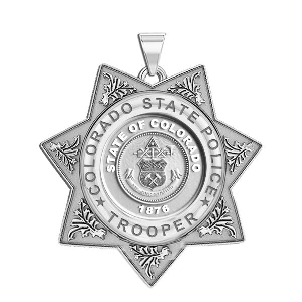 Personalized Colorado State Police Trooper Badge with Your Number