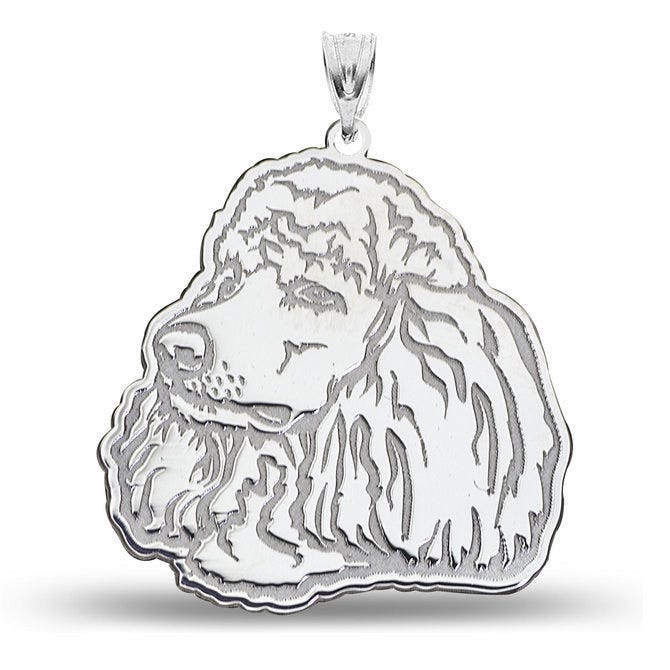 Poodle Dog Portrait Charm or Pendant