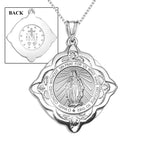 Miraculous Medal Blessed Virgin Mary Cathedral Round Religious Medal
