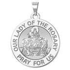 Our Lady Of The Rosary Religious Medal