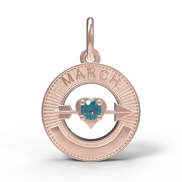March Love Birthstone Charm