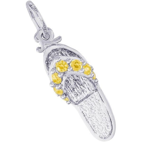 Sandal - Topaz Yellow Engravable