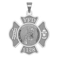 Customized Saint Florian Traditional Fire Badge Religious Medal