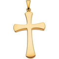 Rounded-Arm Cross Pendant