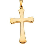 Rounded-Arm Cross Pendant