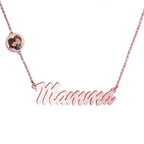 Personalized Mother Name Necklace with Photo Charm