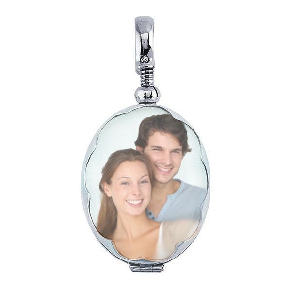 Glass Oval Photo Locket