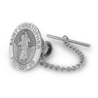 Saint Christopher Religious Tie Tack