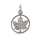 Ringed Maple Leaf Charm