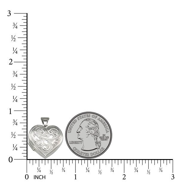 Floral Heart Photo Locket