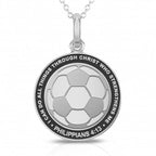 " Through Christ Who Strengthens Me" Soccer Charm or Pendant