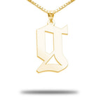 Lowercase Old London Initial Pendant