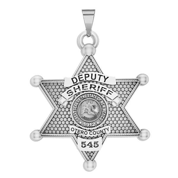 Personalized Otero County New Mexico Sheriff Badge with Your Rank and Number