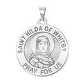 Saint Hilda Of Whitby Round Religious Medal