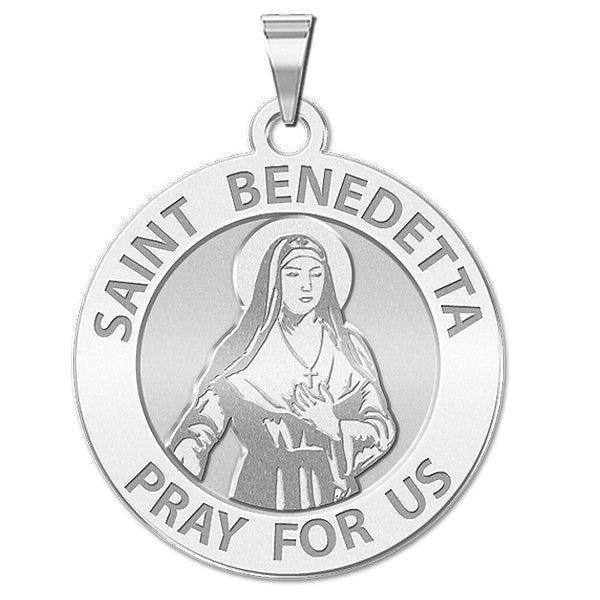 Saint Benedetta Cambiagio Frassinello Round Religious Medal