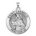 Saint Carmelo Round Religious Medal