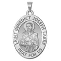 Saint Benedict Joseph Labre Oval Religious Medal