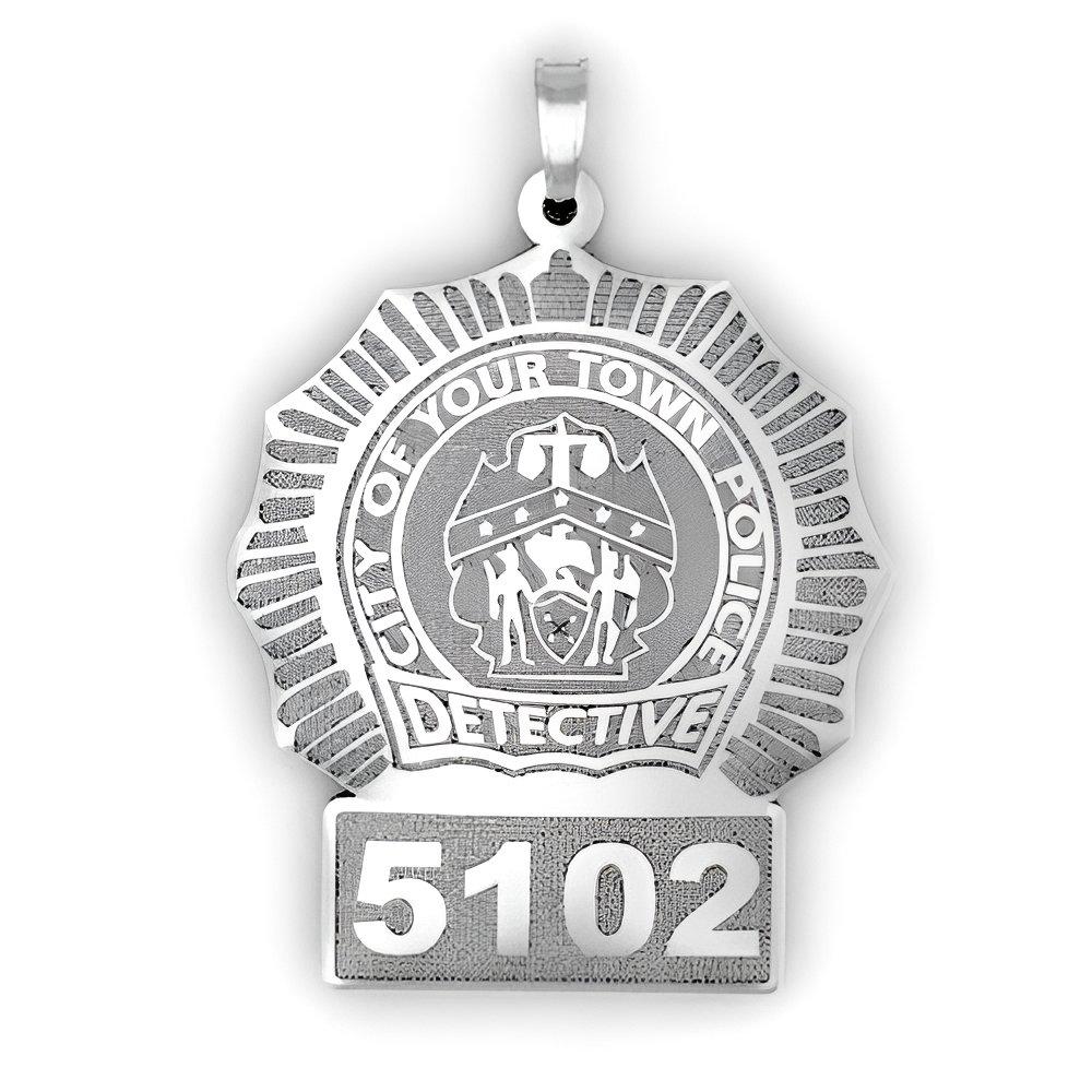 Personalized Detective Badge with Your Number & Department