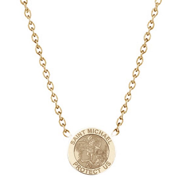 Saint Michael Pendant With 18 Inch Chain