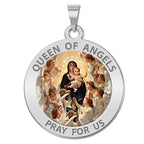 Queen of Angels Religious Medal "Color
