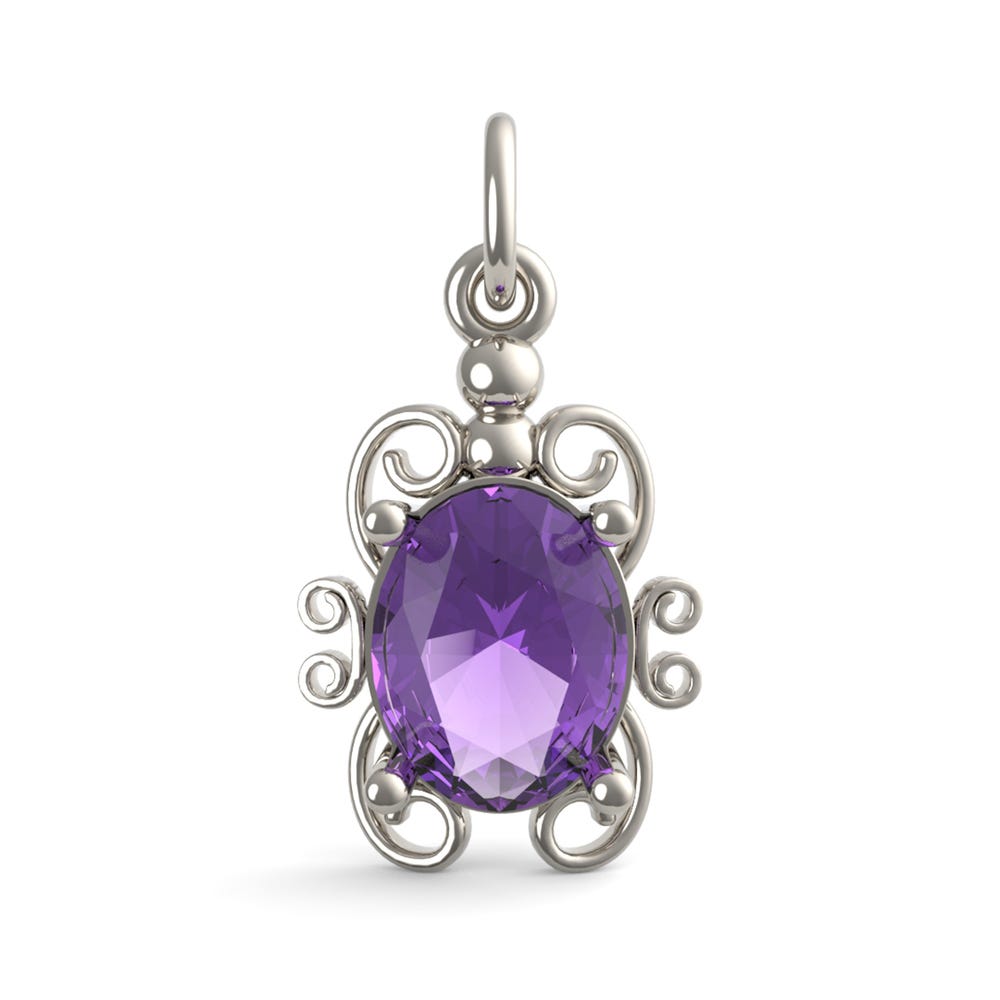 Filigree June Stone Charm(4764-006)