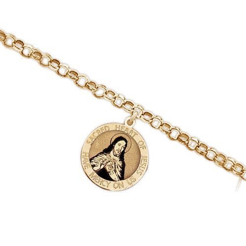 Sacred Heart of Jesus Religious Anklet