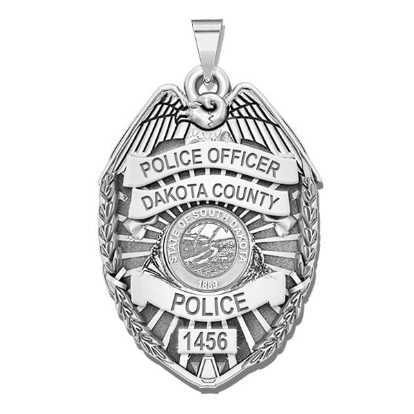 Personalized South Dakota Police Badge with Your Rank, Number & Department