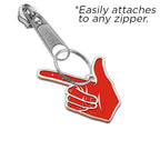 Texas Tech Color Enamel Guns Up Zipper Pull