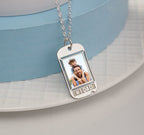Dog Tag with # 1 Dad Etched
