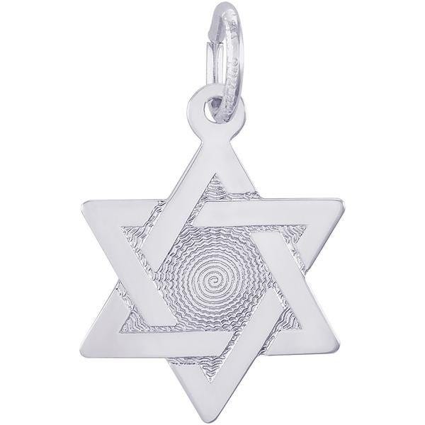Star Of David Engravable Pendant