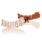 Personalized Pair of Usc Trojan Climber Name Earrings