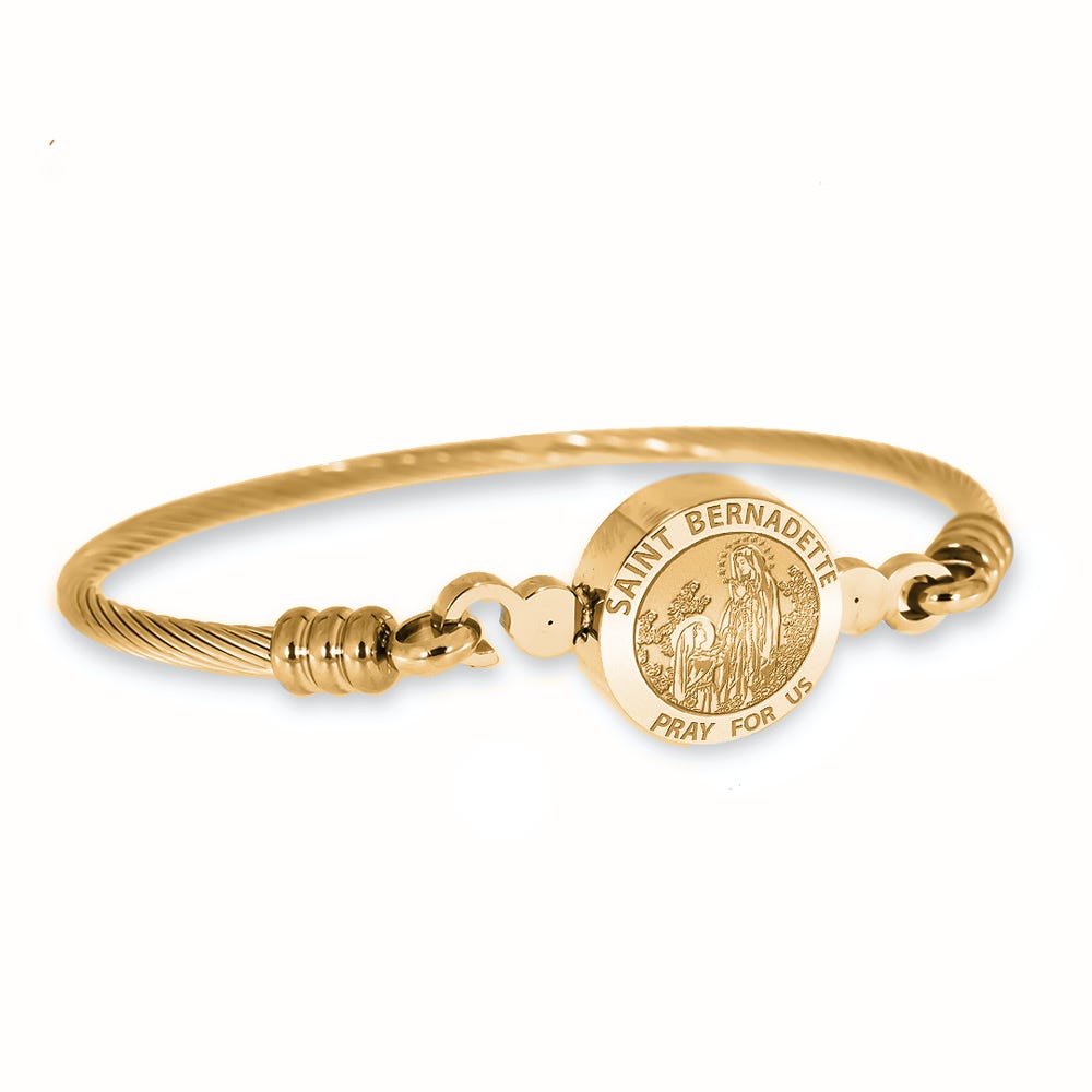 Saint Bernadette Bangle Bracelet