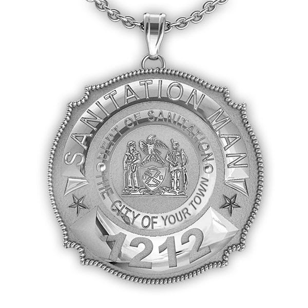 Personalized Sanitation Badge
