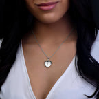 Diamond Heart Photo Locket