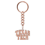 Texas Tech Block Keychain