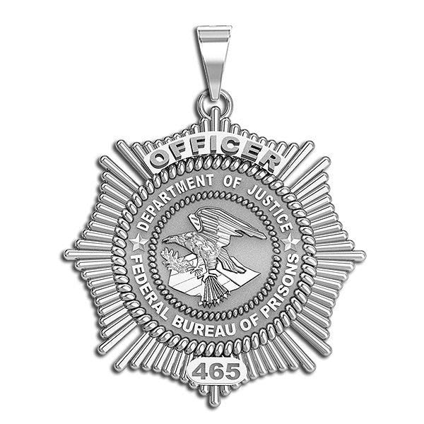 Personalized Federal Bureau of Prisons Badge with Your Rank & Number