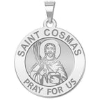 Saint Cosmas Round Religious Medal