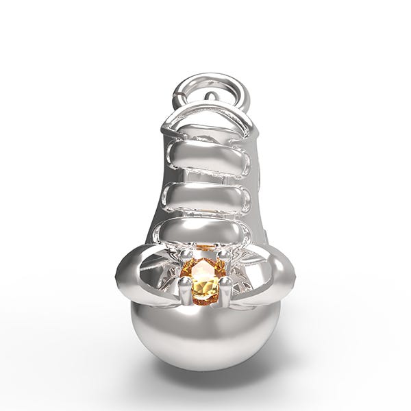 November Baby Bootie Charm