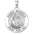 Saint Monica With Her Son Saint Augustine Religious Medal