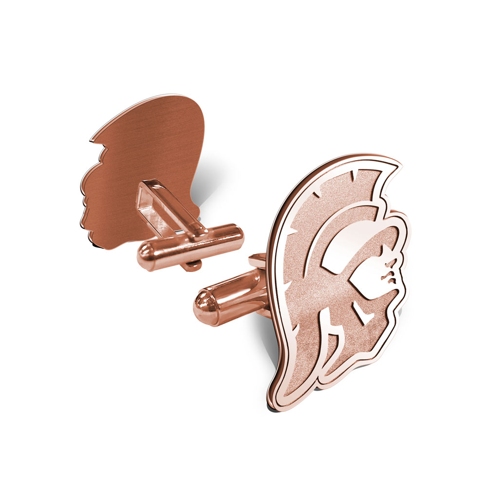 Pair of Usc Trojan Head Cufflinks