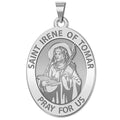 Saint Irene of Tomar Oval Religious Medal