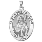 Saint Irene of Tomar Oval Religious Medal