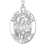 Saint Eulalia Oval Religious Medal