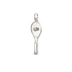 Tennis Racquet with Pearl Charm