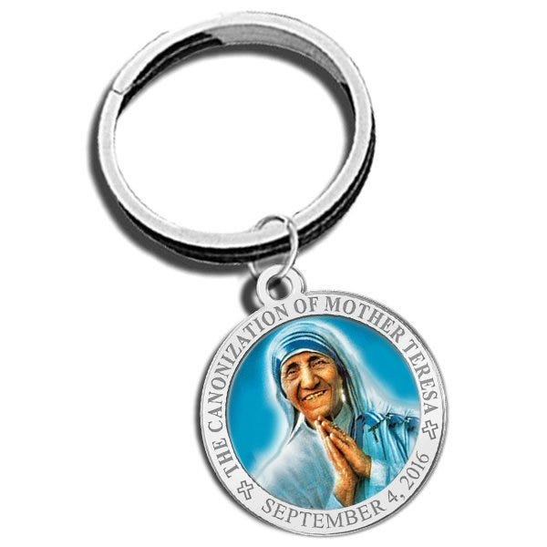 Mother Teresa Commemorative Religious Keychain