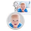 Petite Round Border Photo Charm