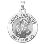 Saint Didacus Round Religious Medal