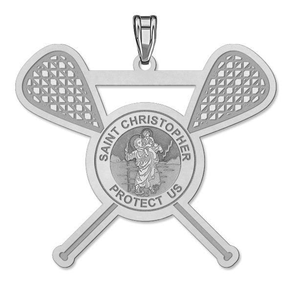 Saint Christopher Lacrosse Pendant