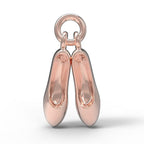 Pair of Ballet Shoes Accent Charm(0448)